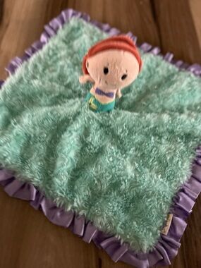 Hallmark Disney Little Mermaid Itty Bittys Ariel Lovey Security Blanket Swirls